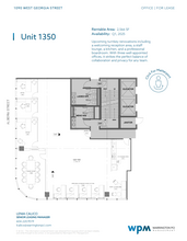 1090 W Georgia St, Vancouver, BC for lease Floor Plan- Image 1 of 1