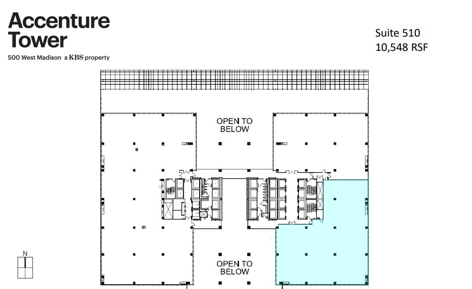 500 W Madison St, Chicago, IL for lease Floor Plan- Image 1 of 1