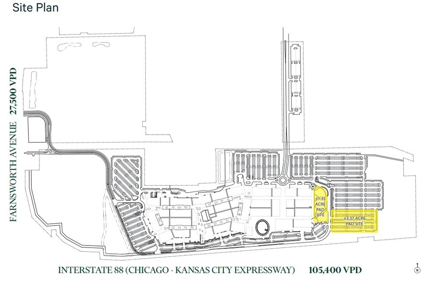 1650 Premium Outlet Blvd, Aurora, IL for sale - Site Plan - Image 2 of 2
