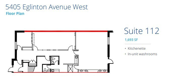 5397 Eglinton Ave W, Toronto, ON for lease Floor Plan- Image 1 of 1