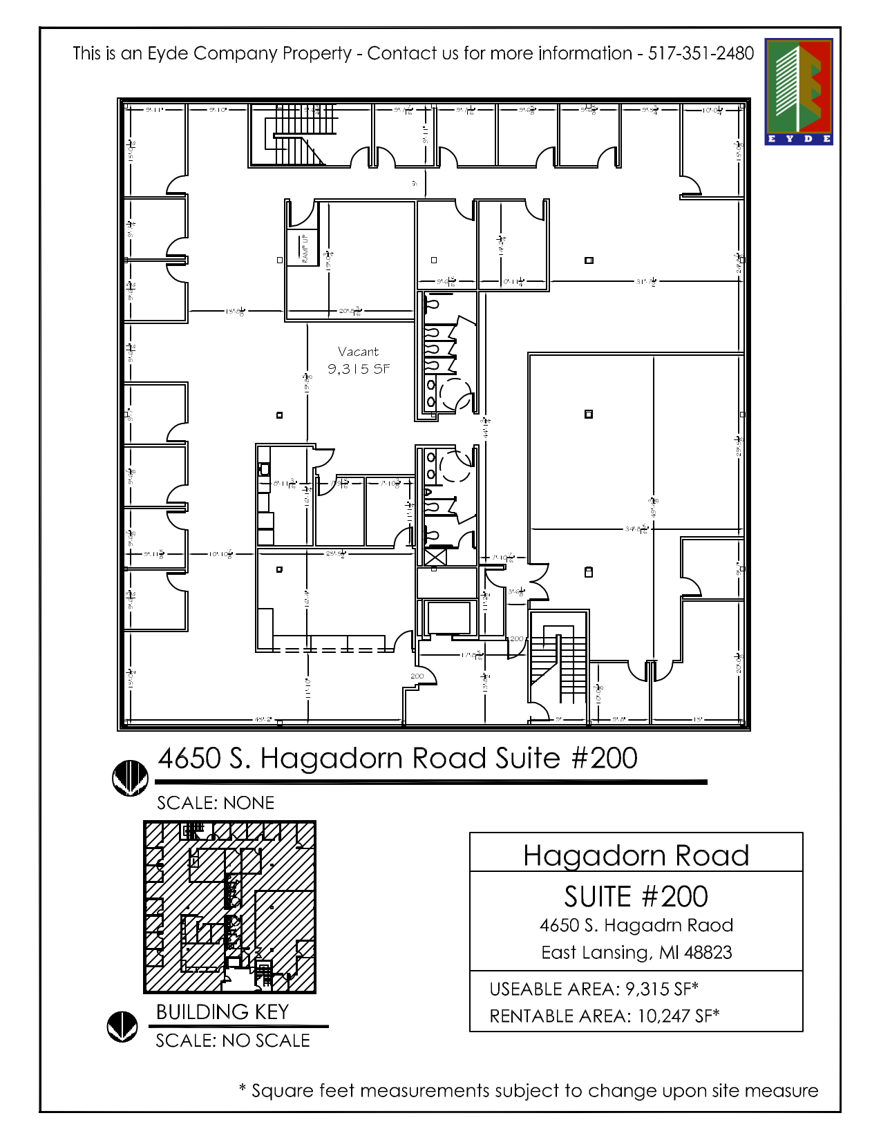 4650 S Hagadorn Rd, East Lansing, MI for lease Floor Plan- Image 1 of 1