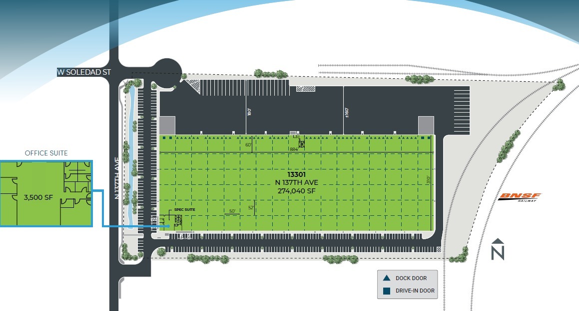 13301 North 137th Avenue, Surprise, AZ for lease Site Plan- Image 1 of 1