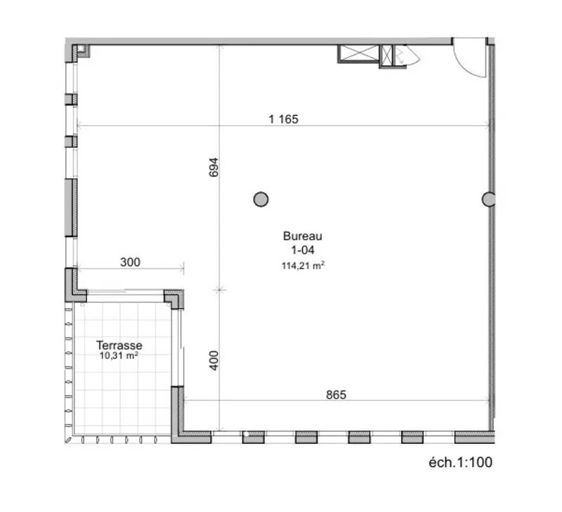 Office in Montpellier for lease Floor Plan- Image 1 of 2