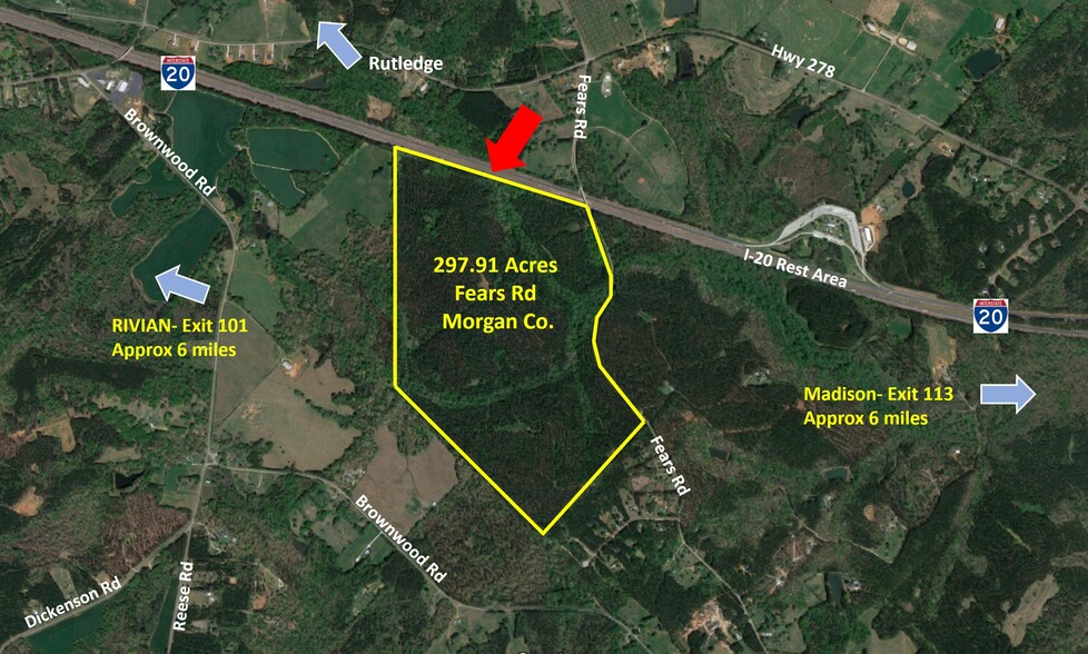 Fears Road & I-20, Rutledge, GA 30663 - Morgan Co Land | LoopNet