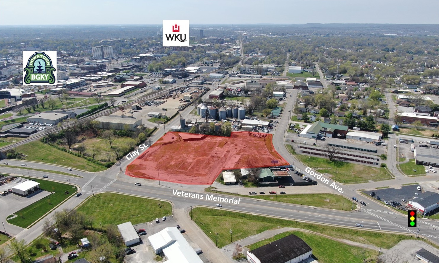 600 Clay St, Bowling Green, KY for sale Aerial- Image 1 of 4