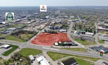 600 Clay St, Bowling Green, KY - aerial  map view