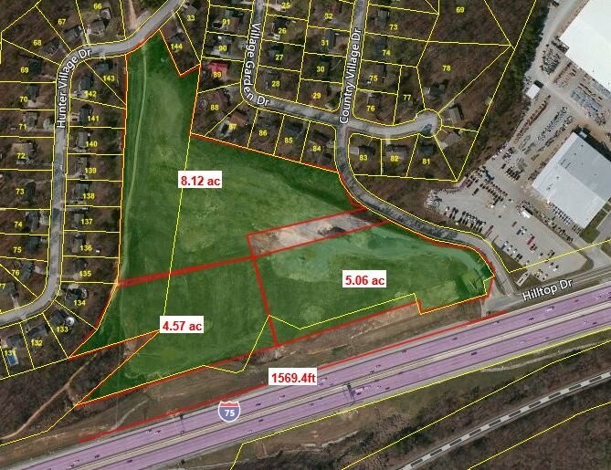 8489 Hilltop Dr, Ooltewah, TN 37363 M1 Development Site, 18 AC off I75