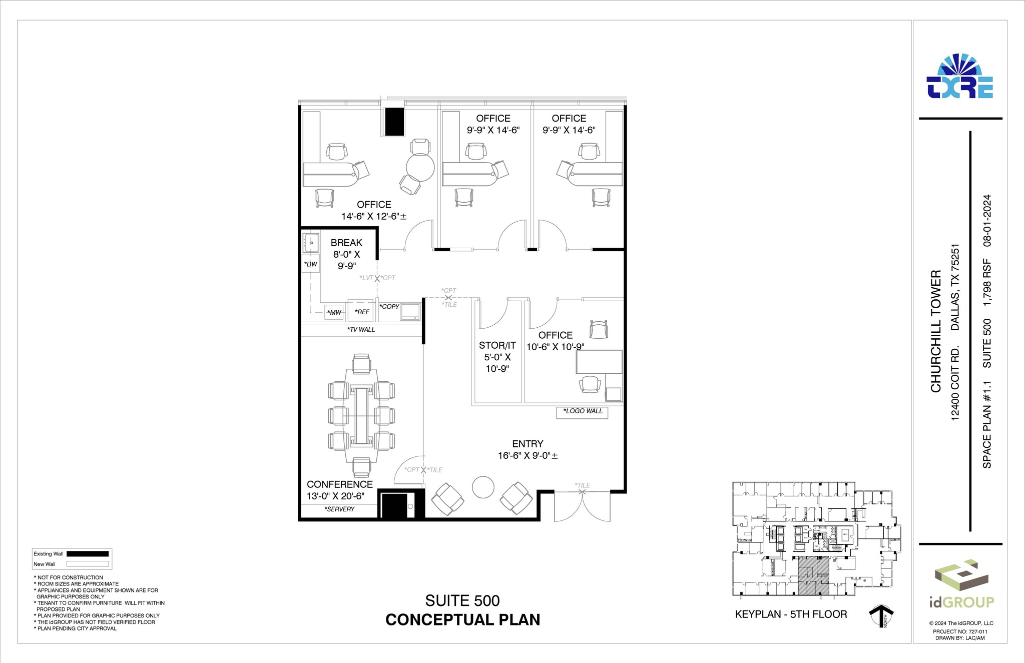 12400 Coit Rd, Dallas, TX for lease Floor Plan- Image 1 of 3