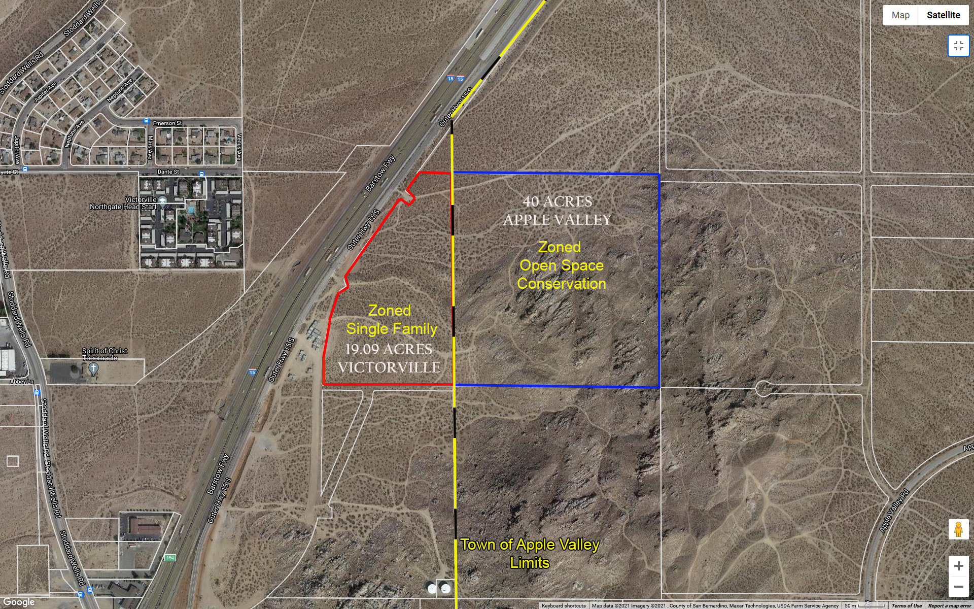 Stoddard Wells Rd. East, Victorville, CA for sale Primary Photo- Image 1 of 2