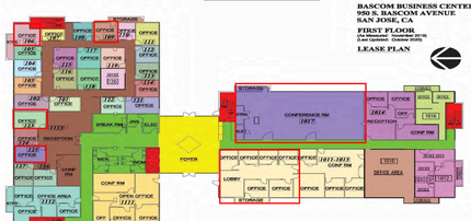 950 S Bascom Ave, San Jose, CA for lease Floor Plan- Image 1 of 1