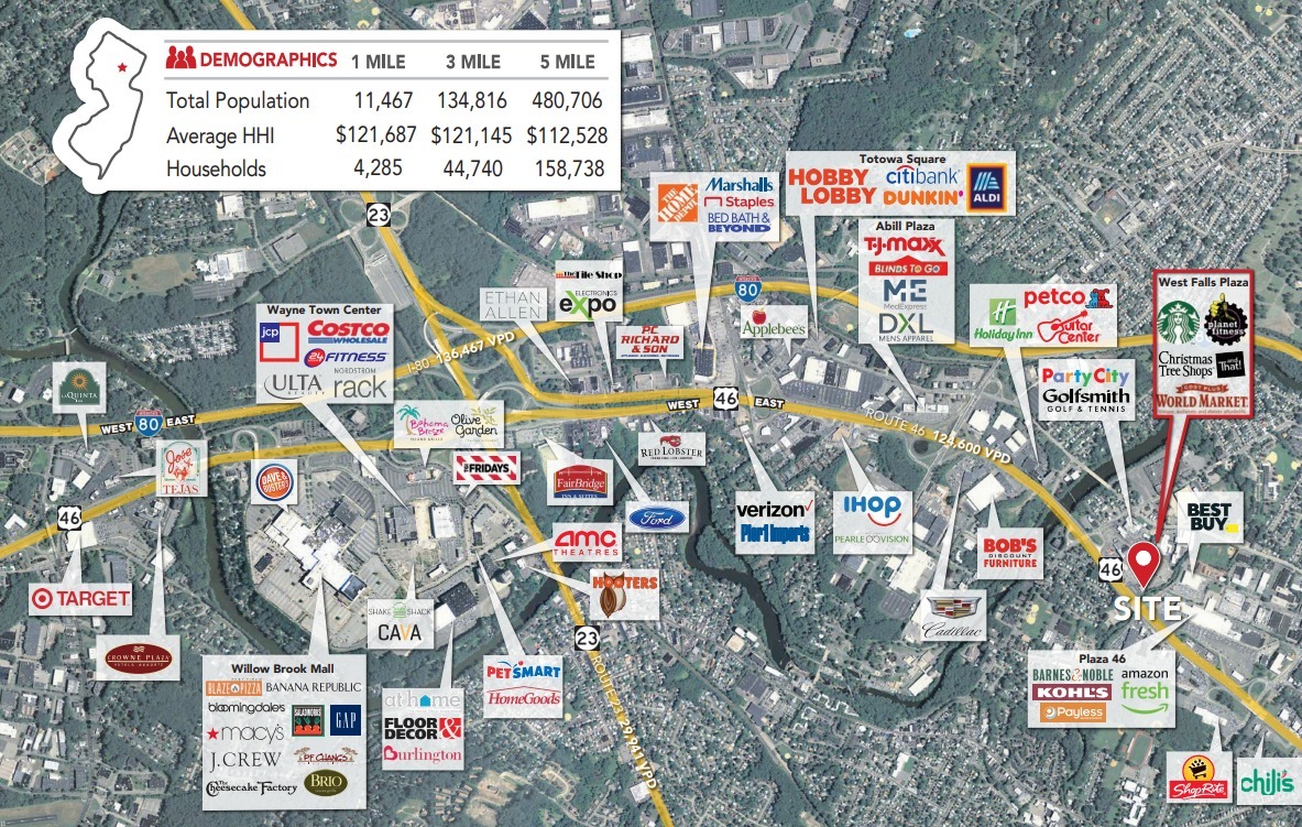 1730 Route 46, Woodland Park, NJ for lease Aerial- Image 1 of 2