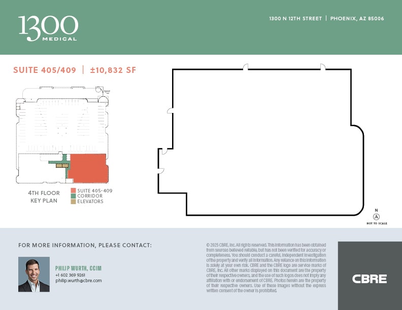 1300 N 12th St, Phoenix, AZ for lease Floor Plan- Image 1 of 1