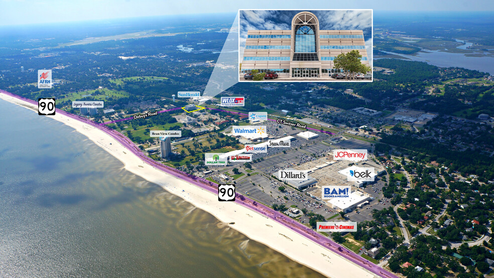 2781 C T Switzer Sr Dr, Biloxi, MS for lease - Aerial - Image 2 of 2