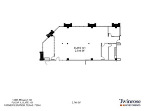 13465 Midway Rd, Farmers Branch, TX for lease Floor Plan- Image 2 of 6