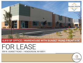 6,810 SF Office/WHS Bldg w/ Sunset Exposure - Warehouse