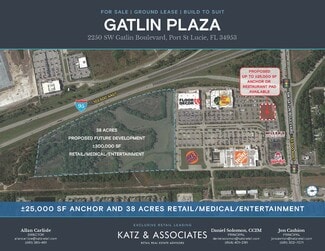 More details for 2250 SW Gatlin Blvd, Port Saint Lucie, FL - Land for Lease