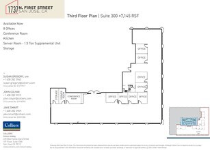 1737 N 1st St, San Jose, CA for lease Floor Plan- Image 1 of 1