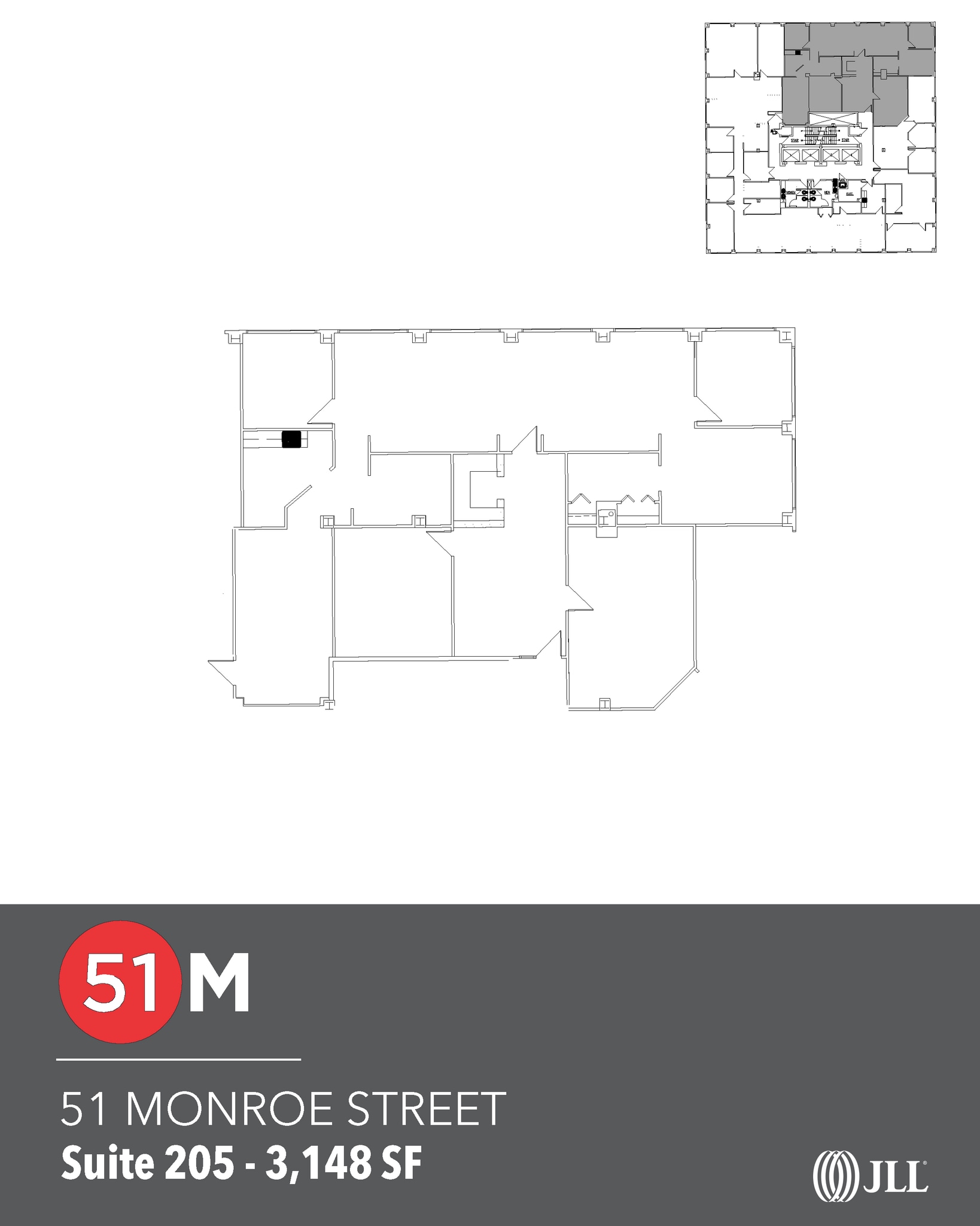 51 Monroe St, Rockville, MD for lease Floor Plan- Image 1 of 2