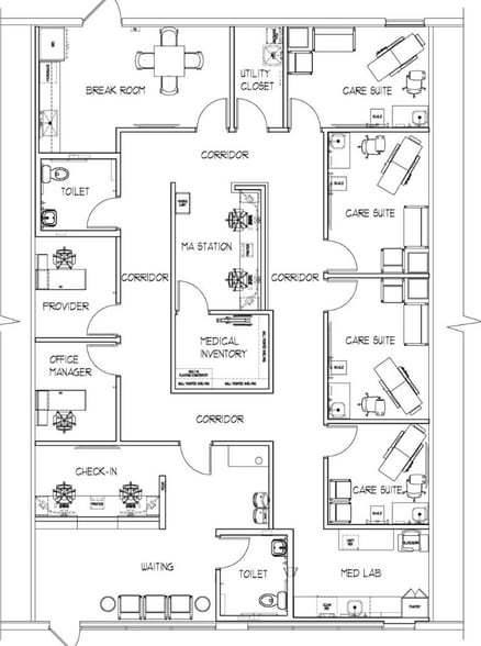 2400-2494 N Heritage Oaks Path, Hernando, FL for lease - Floor Plan - Image 2 of 2