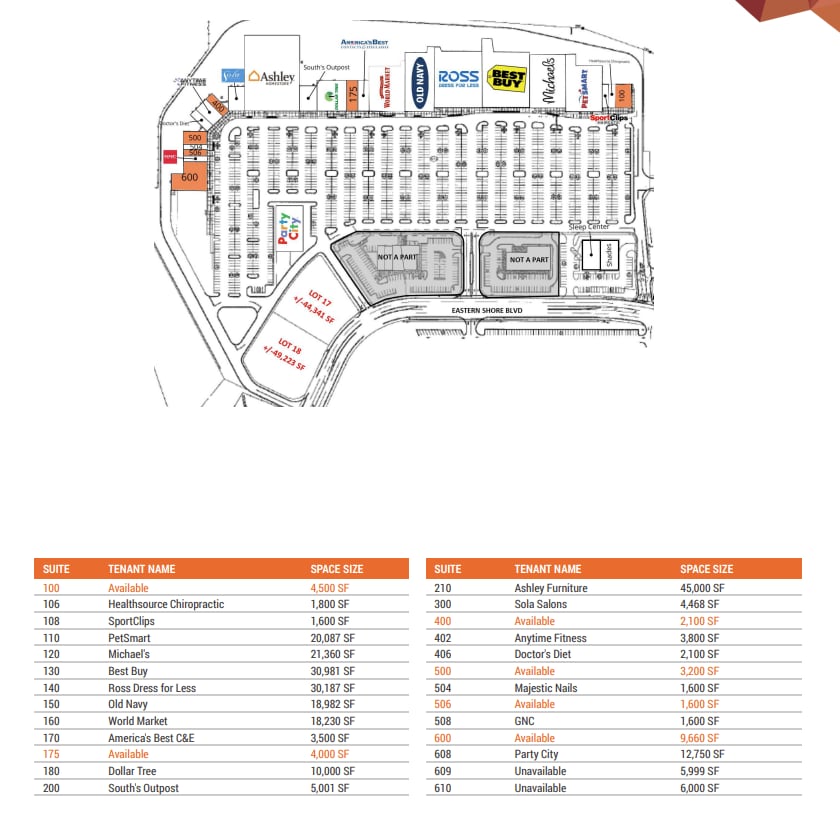 10200 Eastern Shore Blvd, Spanish Fort, AL for lease Site Plan- Image 1 of 2