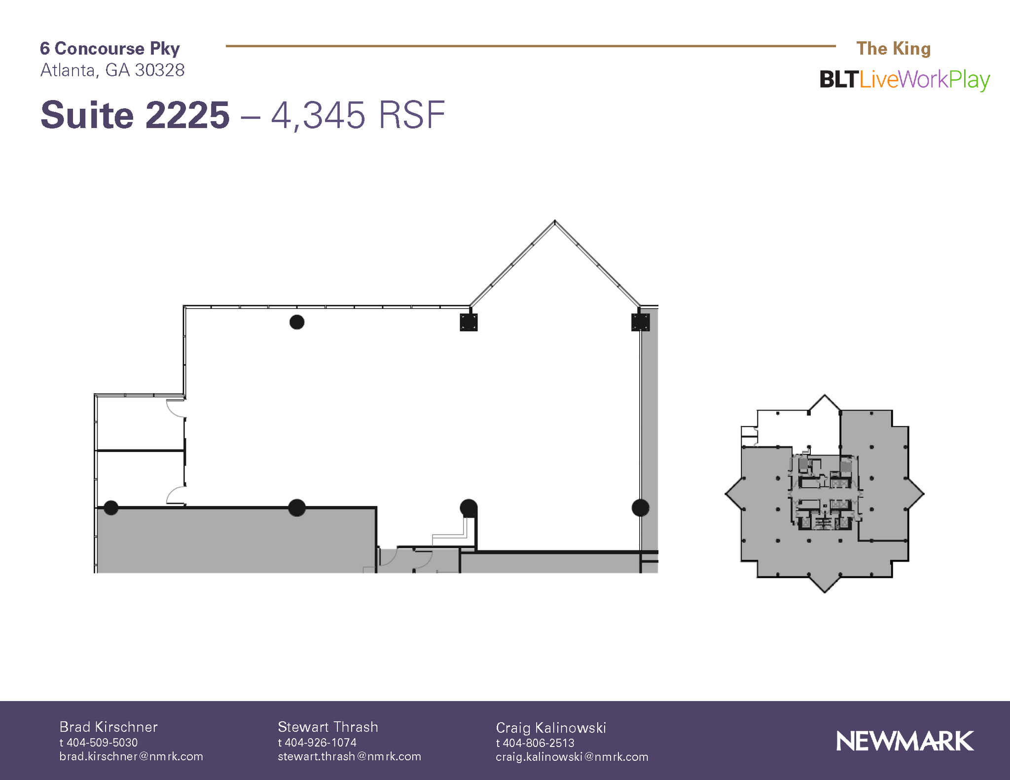 6 Concourse Pky NE, Atlanta, GA for lease Floor Plan- Image 1 of 1