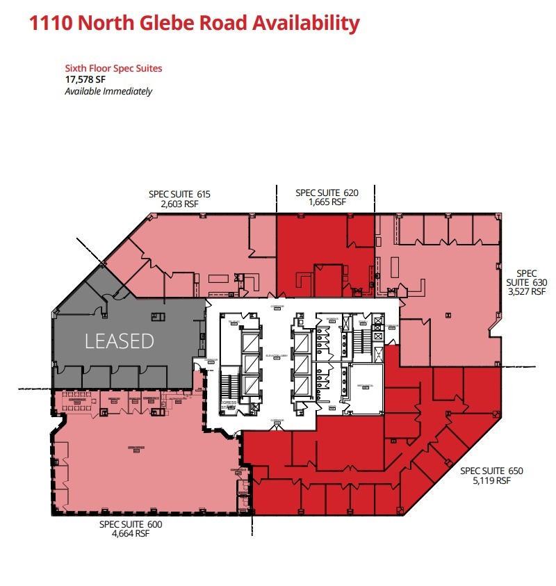 1110 N Glebe Rd, Arlington, VA for lease Floor Plan- Image 1 of 1