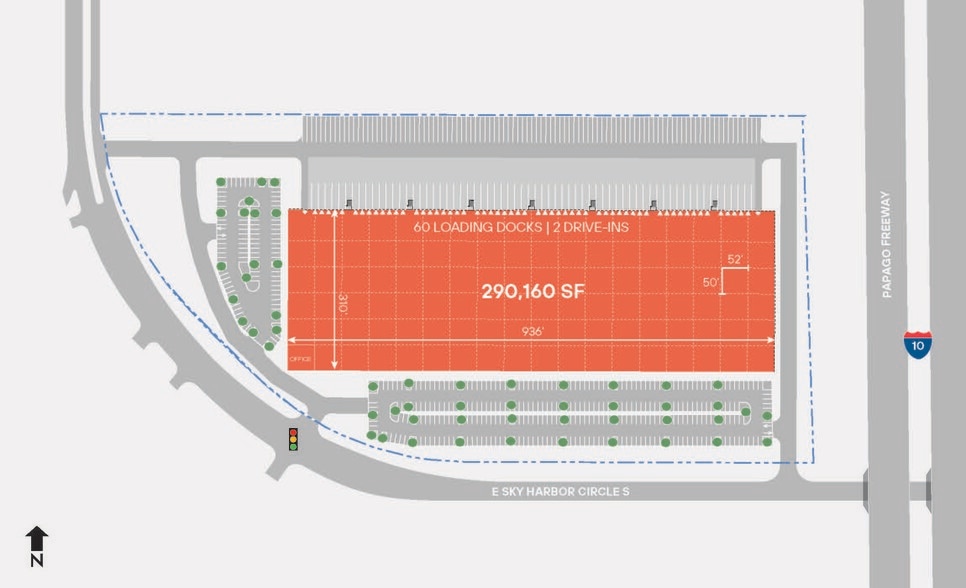 1820 E Sky Harbor Circle N, Phoenix, AZ for lease - Site Plan - Image 3 of 3