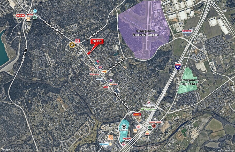3721 Williams Dr, Georgetown, TX for lease - Aerial - Image 3 of 12
