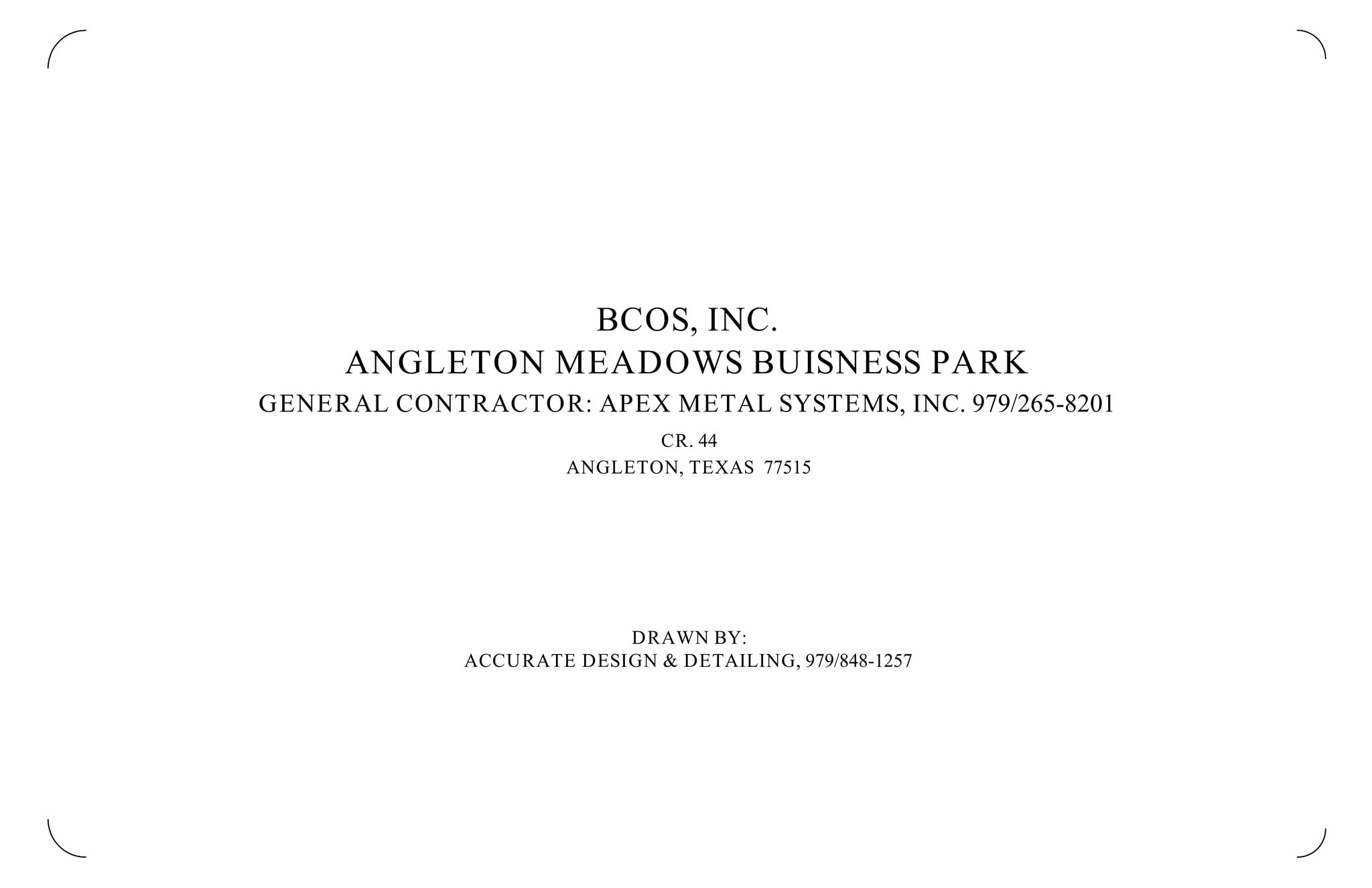 1111 Anchor Rd, Angleton, TX for lease Site Plan- Image 1 of 3
