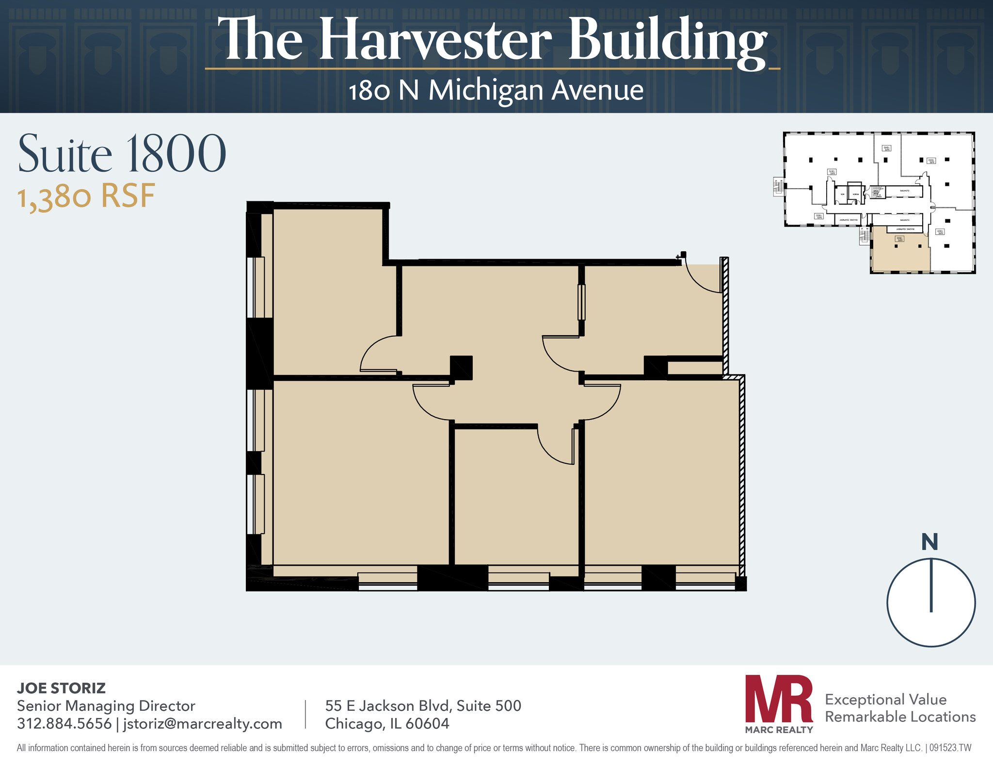 180 N Michigan Ave, Chicago, IL for lease Floor Plan- Image 1 of 1