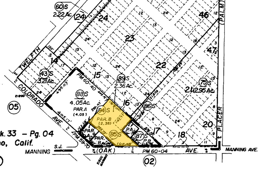 21651 W Manning Ave, San Joaquin, CA for lease - Plat Map - Image 3 of 18