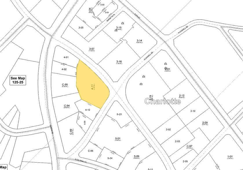 1850 E 3rd St, Charlotte, NC for lease - Plat Map - Image 2 of 8