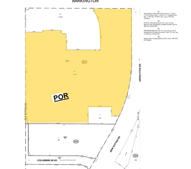 2550 N Sutton Rd, Hoffman Estates, IL for lease - Plat Map - Image 2 of 5