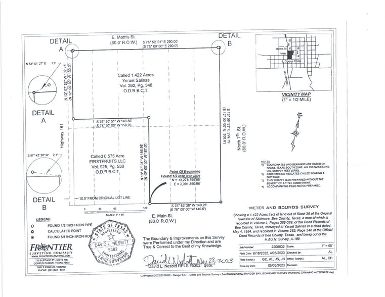 108 S 8th St, Skidmore, TX for sale - Plat Map - Image 3 of 11
