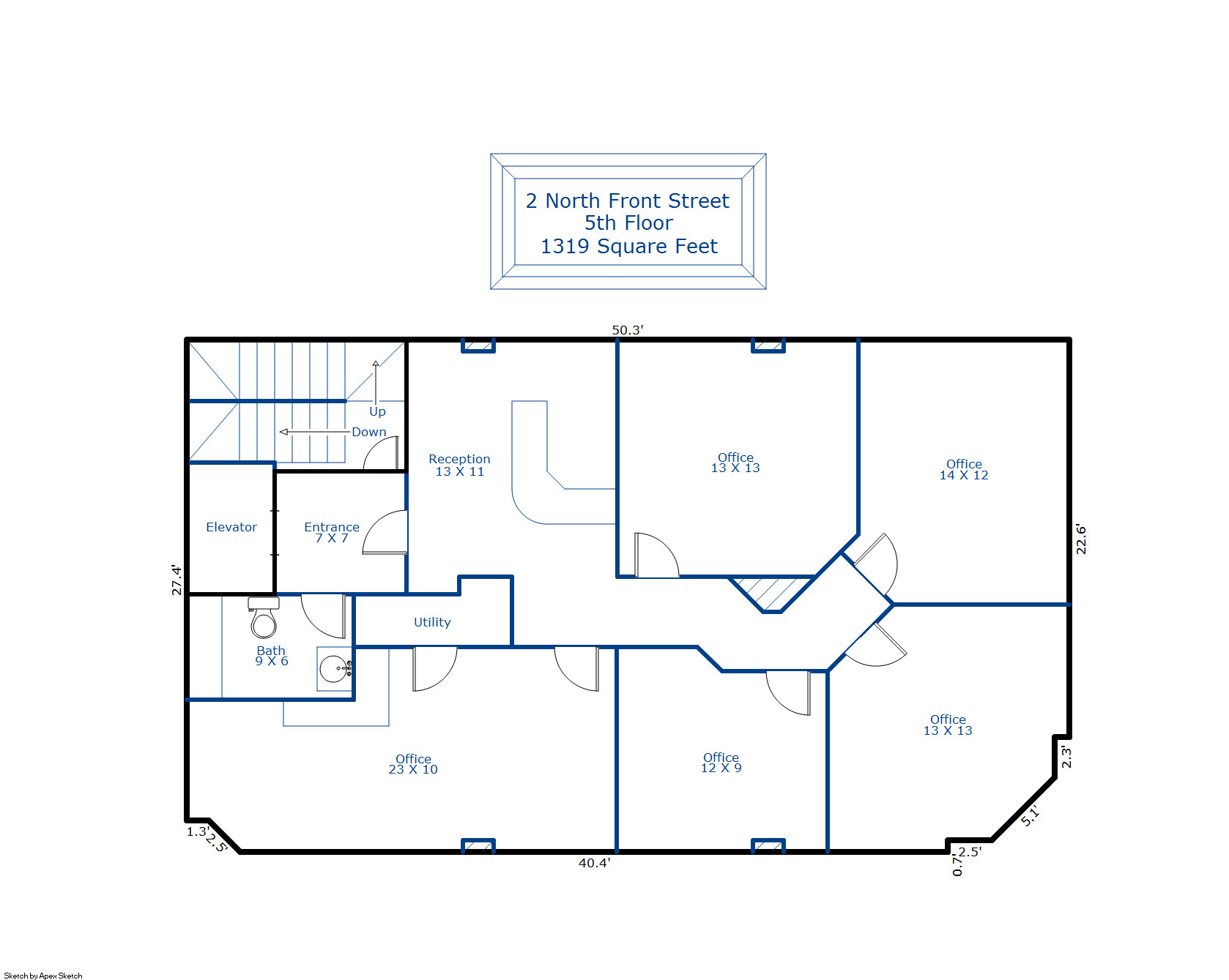 2 N Front St, Wilmington, NC for sale Floor Plan- Image 1 of 1