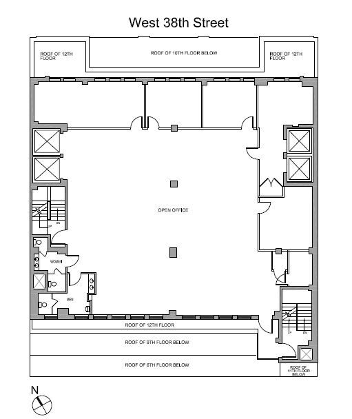 256 W 38th St, New York, NY for lease Floor Plan- Image 1 of 5