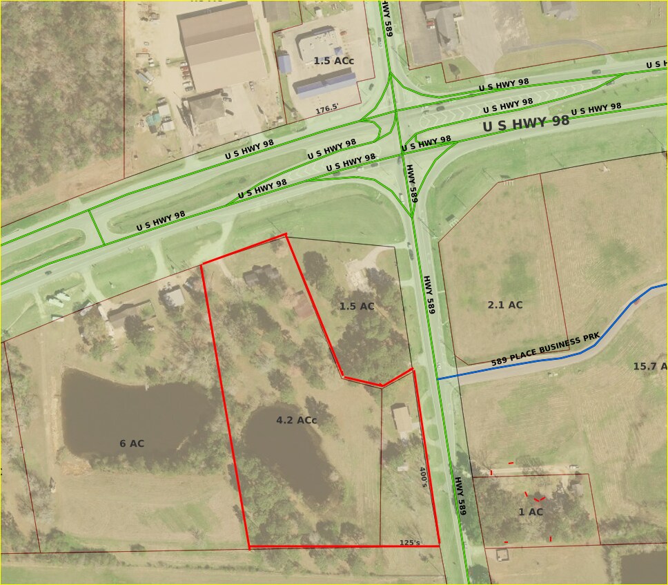 Highway 589, Hattiesburg, MS 39402 5.45 Acres PRIME DEVELOPMENT