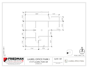 17177 N Laurel Park Dr, Livonia, MI for lease Floor Plan- Image 1 of 2