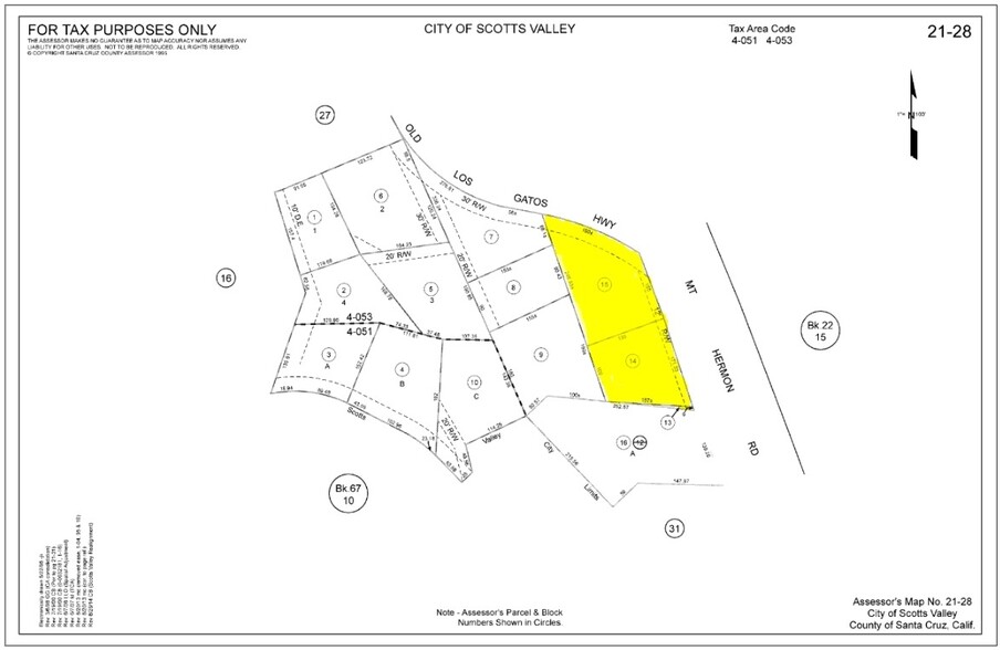 59 Mount Hermon Rd, Scotts Valley, CA for lease - Plat Map - Image 3 of 3