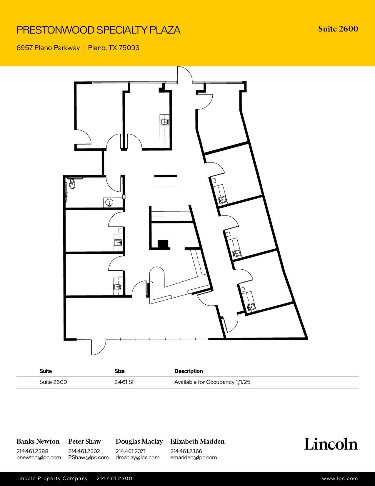 6957 W Plano Pky, Plano, TX for lease Floor Plan- Image 1 of 1