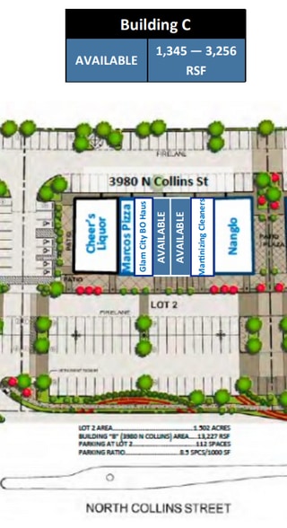 3980 N Collins St, Arlington, TX for lease - Site Plan - Image 2 of 2