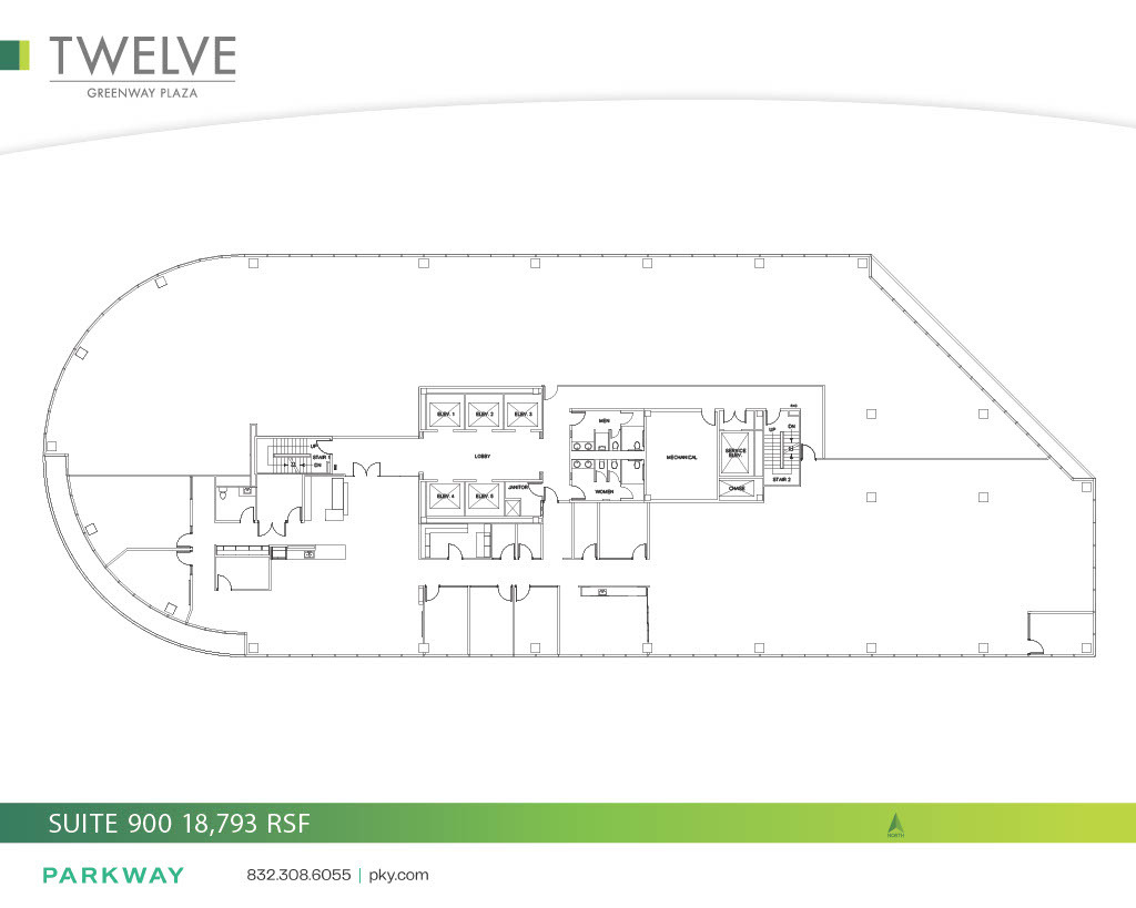 12 Greenway Plz, Houston, TX for lease Floor Plan- Image 1 of 3