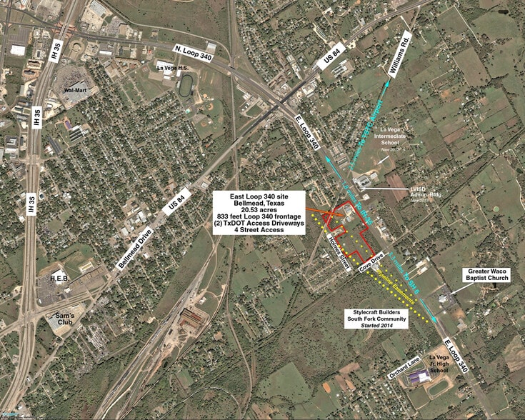 605 E Loop 340, Waco, TX for lease - Aerial - Image 3 of 4