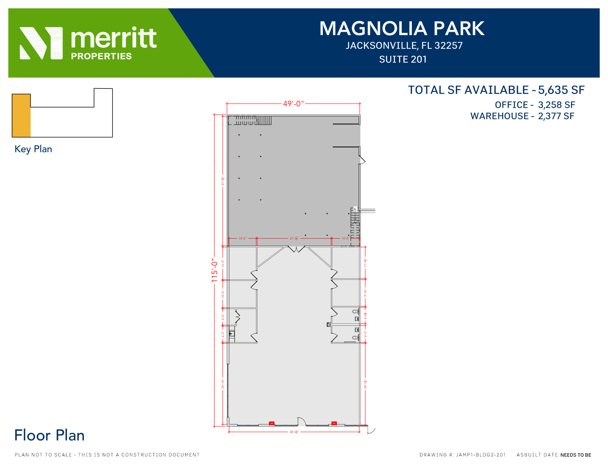 5220 Shad Rd, Jacksonville, FL for lease Floor Plan- Image 1 of 1