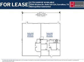 3201 Skylane Dr, Carrollton, TX for lease Floor Plan- Image 1 of 1