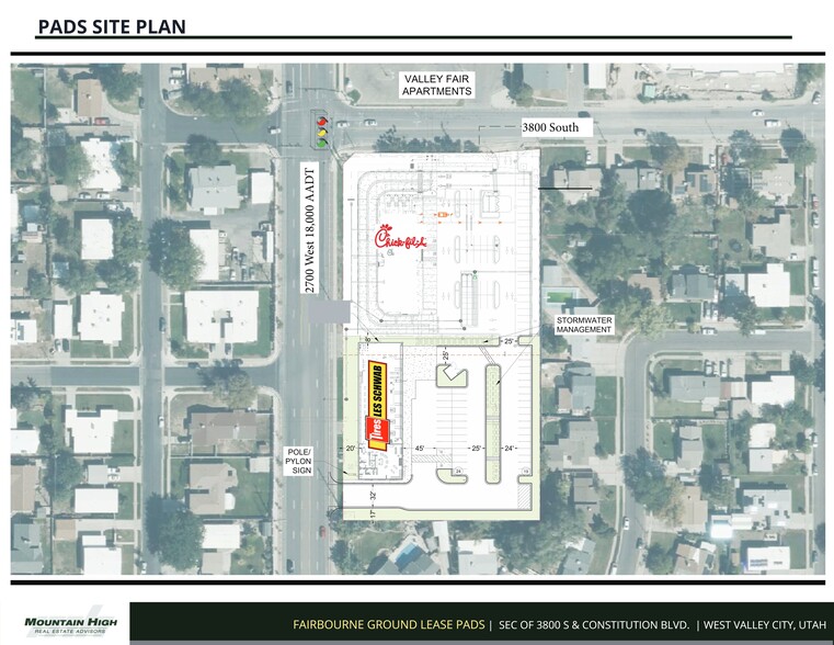 Fairbourne NNN - Chick Fil A/ Les Schwab portfolio of 2 properties for sale on LoopNet.com - Site Plan - Image 2 of 2