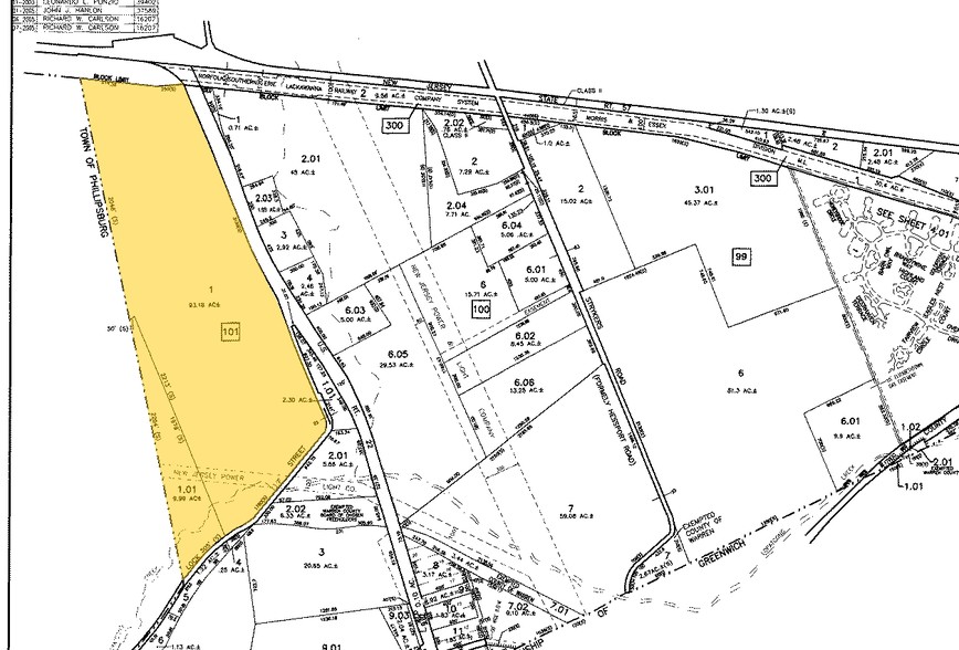 US Route 22, Lopatcong, NJ for lease - Plat Map - Image 2 of 5