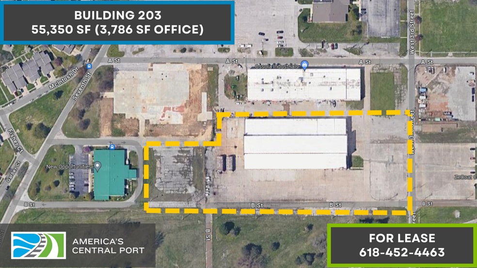 1521 3rd, Granite City, IL for lease - Aerial - Image 2 of 7