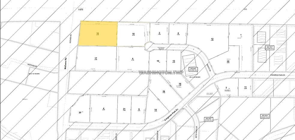 7540-7560 Mcewen Rd, Centerville, OH for lease - Plat Map - Image 2 of 2