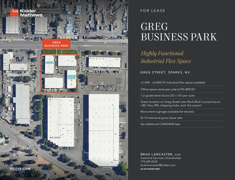 1501-1515 Greg St, Sparks, NV for lease - Building Photo - Image 1 of 1